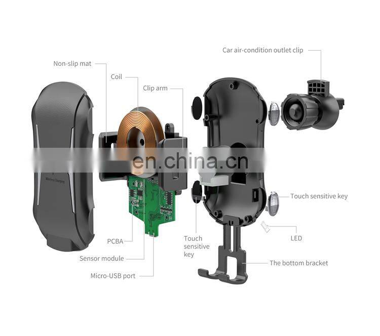 Magnetic Wireless Car Charger Wireless Fast Charging Car Holder Stand for Mobile Phone