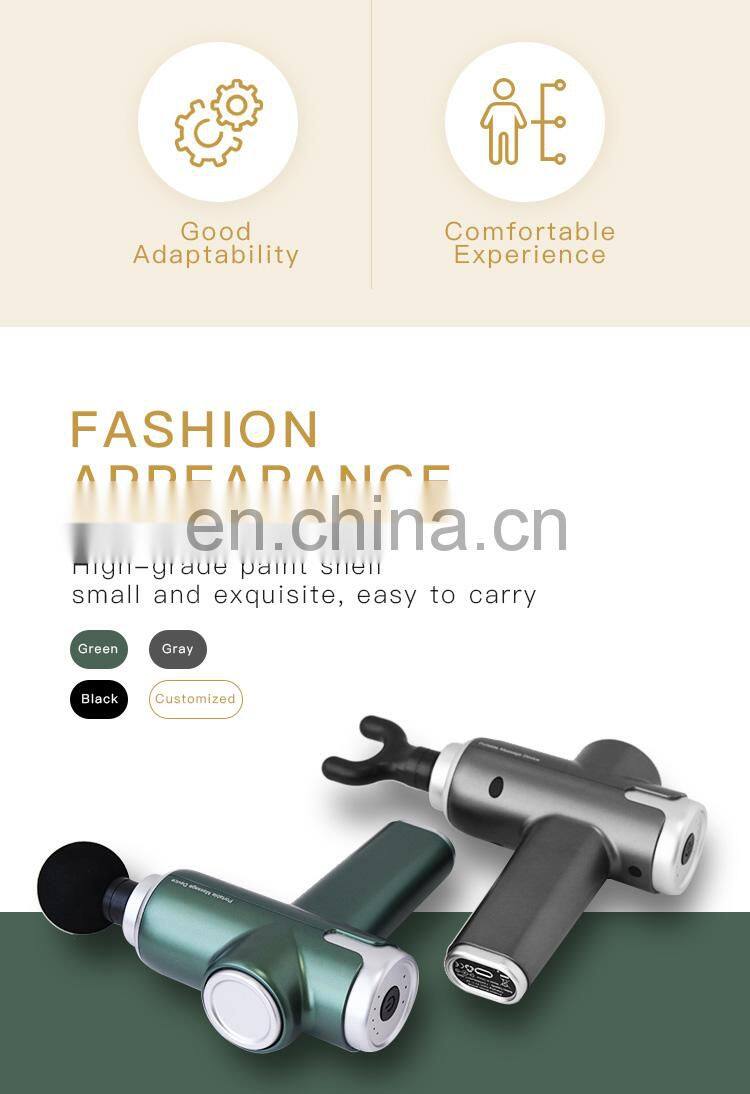 2020 new Customized Handheld Vibration Massage Gun with Quiet and Light wight