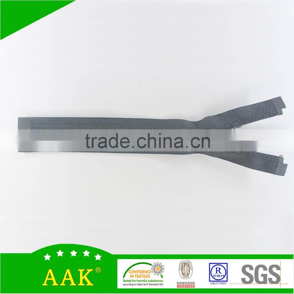 5#Nylon open end zipper with custom stopper