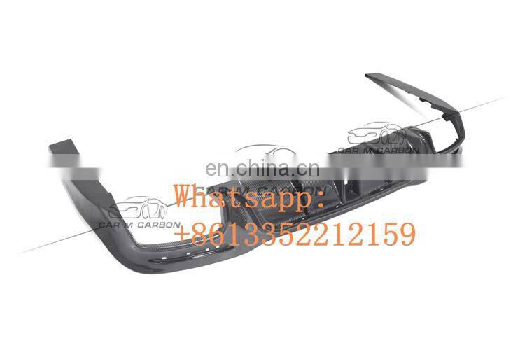 S-CLASS 2018year ~ W222 S63/S65 B style carbon fiber rear diffuser with exhaust tips and front lip fit for new S63/S65