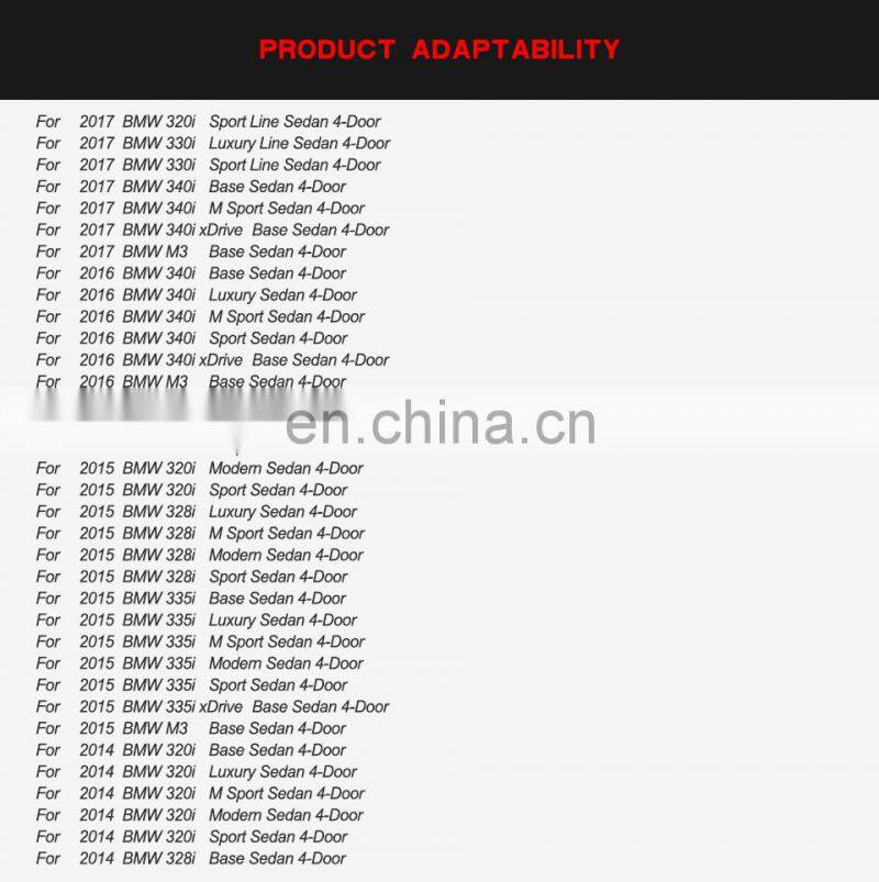 F80 M3 Car Spoiler for BMW F30 3 Series 320i 318d 316d 328i 335i Saloon 2012 +