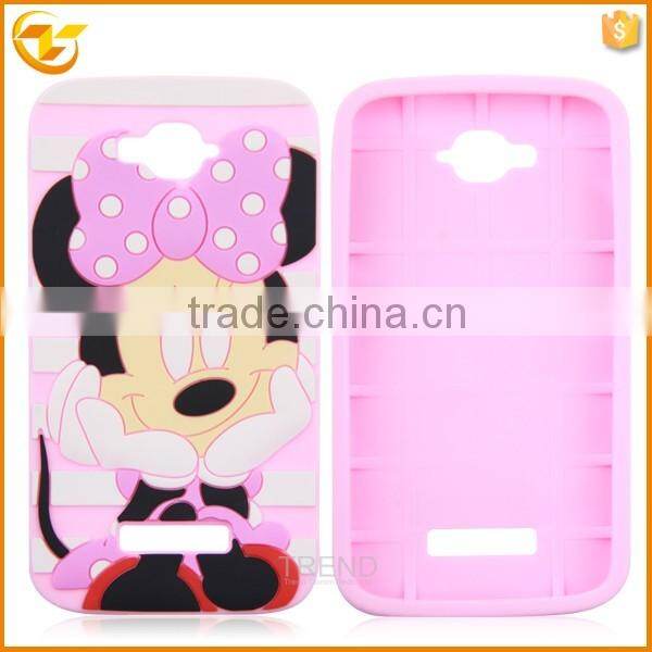 cartoon silicon cover for alcatel one touch pop c7