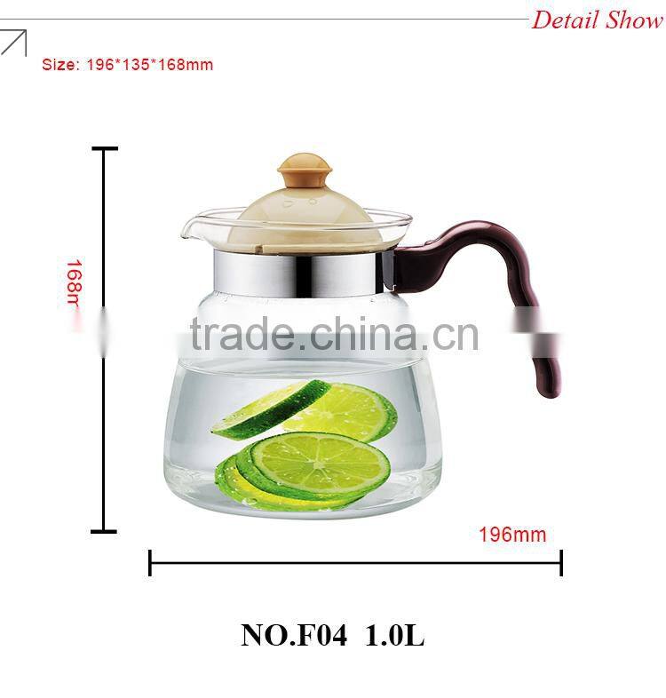 best drinkware for home restaurant OEM factory pyrex glass clear glass water pot