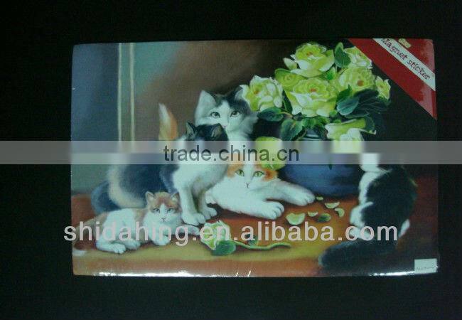 paper mounted printing paper fridge magnet