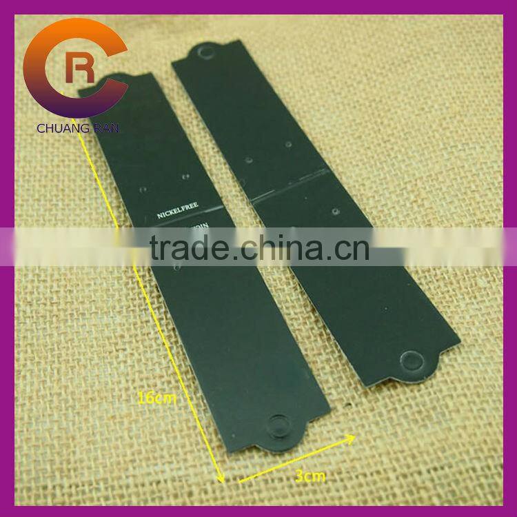 Paper cream color hook shape earring necklace bracelet display card