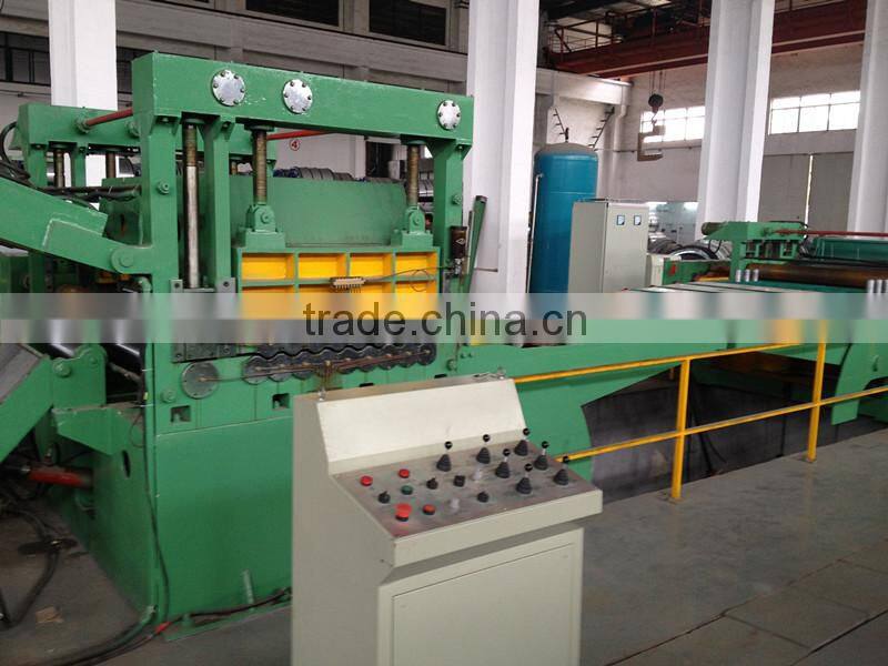 Steel plate cut to length line