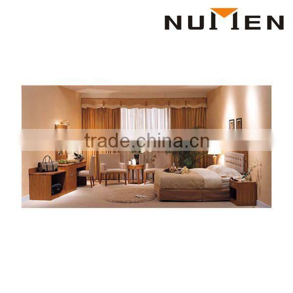 2015 China manufacturer new hotel bed room furniture hotel room set hotel bed