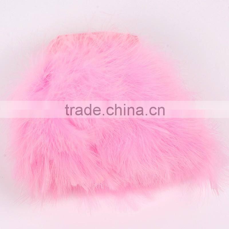 wholesale Best turkey plume trim dyed marabou feather trimmings for party decor