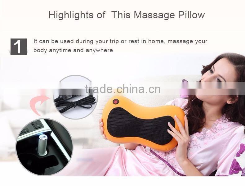 Top quality and great price factory newest portable massage pillow,newest electric shiatsu,massage pillow