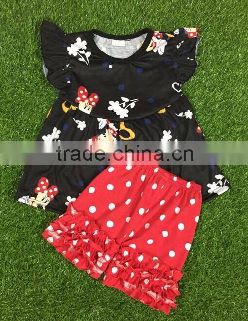 Girls fancy 2016 girls stripe print dress wholesale children boutique clothing children july 4th outfits giggle moon remake