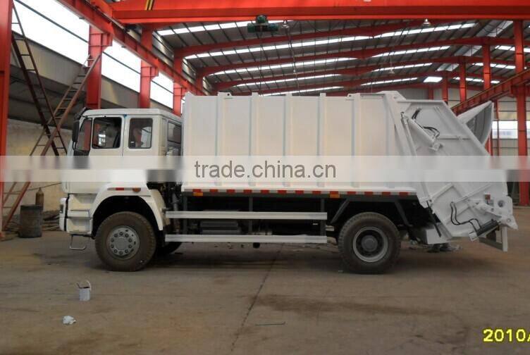2015 new style hot sale JHL5162ZYS 12CBM 380hp Compressed garbage truck dimensions for sale made in china