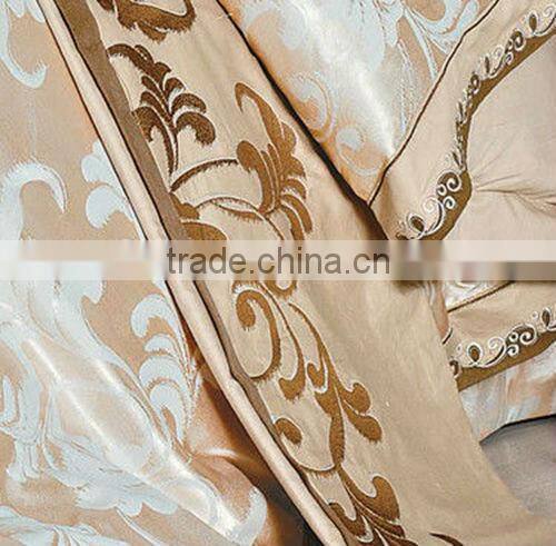 Professional manufacturer cheap jacquard satin duvet cover