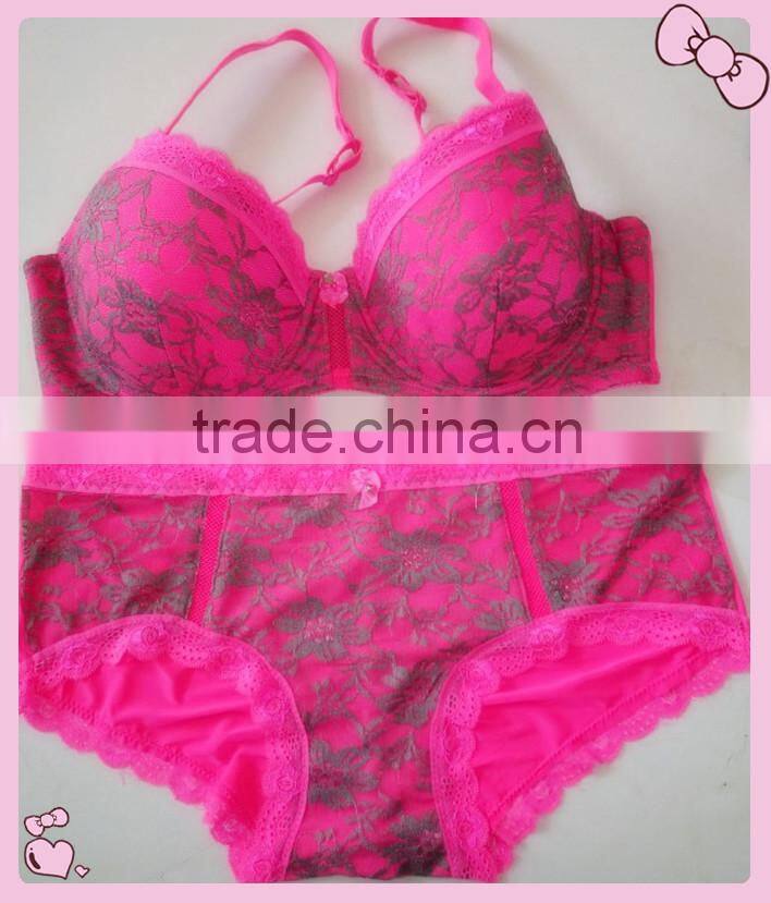 Plus Size Lace Bra Set