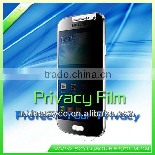 2013 Anti-spy Privacy Screen Protector For Samsung Galaxy S4 mini Accept PayPal
