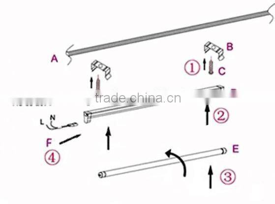 2014 CE Passed Rohs Approved High Lumens Led Tube T5 1200MM 14W