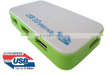 High power CE ROHS FCC Certified 4 Port USB 3.0 Speed Hub with Better Service