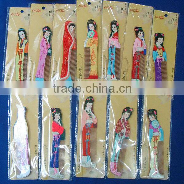 Novelty gifts food shaped plastic small hair comb various color