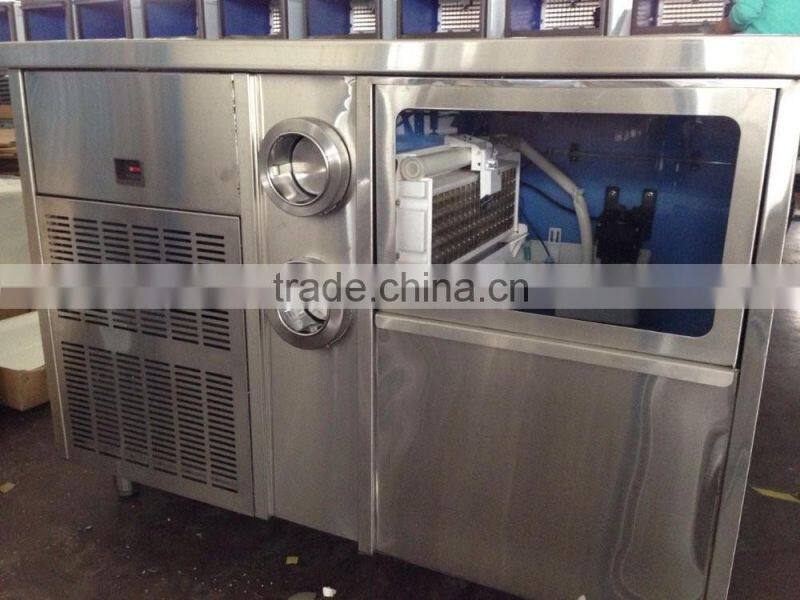 Saving water working table ice machine for beverage and restaurants use