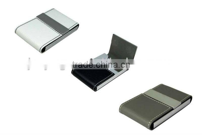 Fashionable leather business card holder
