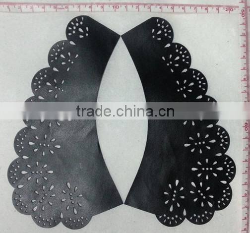 New Arrive Laser Cutting Neck Trimming PU Collar - S1408
