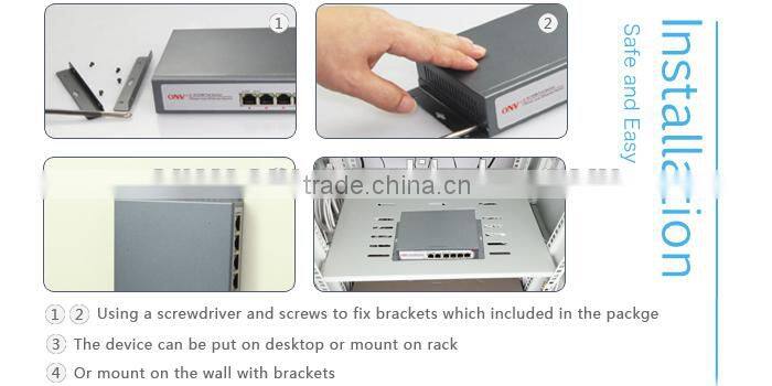 Manufacthrer 6 port gigabit poe network switch 802.3af(ONV-POE33064P-N)