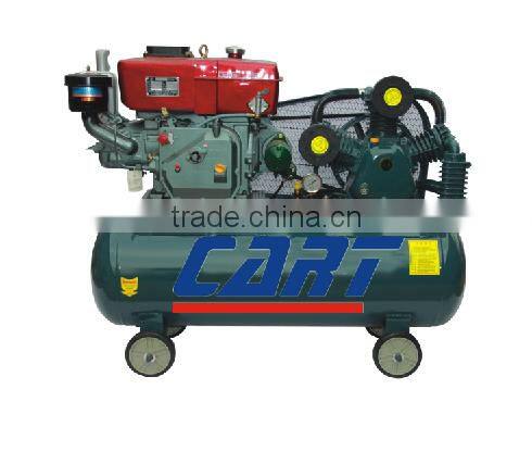 7.5kw/10hp Used piston diesel engine air compressor diesel portable