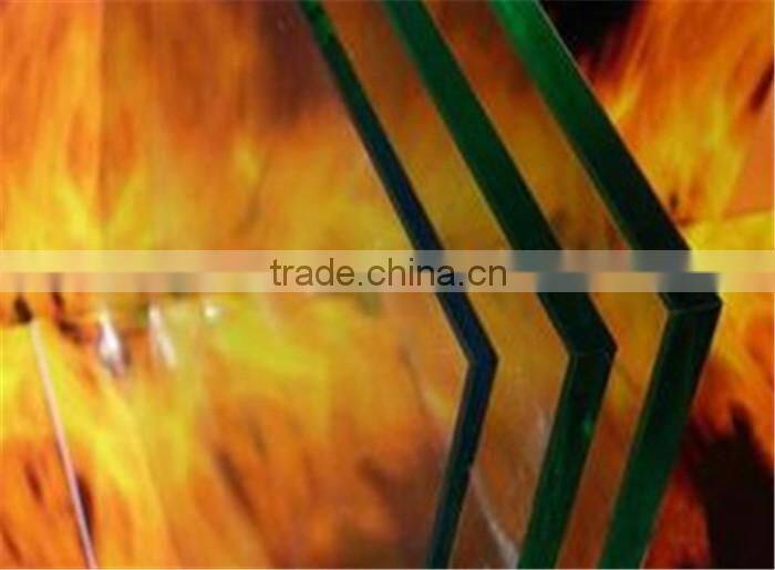 China manufacturer safety 2 hour fire rated glass