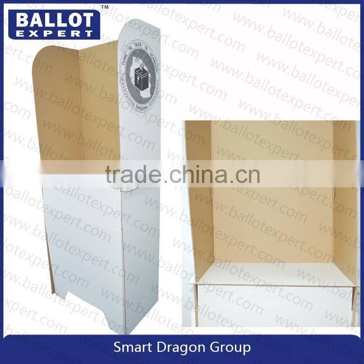 Corrugated PP Disposable Voting Booth For Election With Custom Design From Ballotexpert