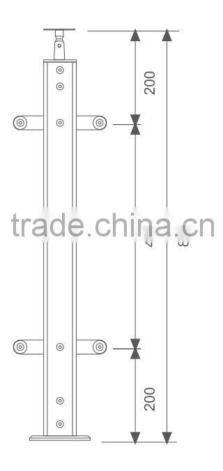 Fashionable stainless steel balcony railing