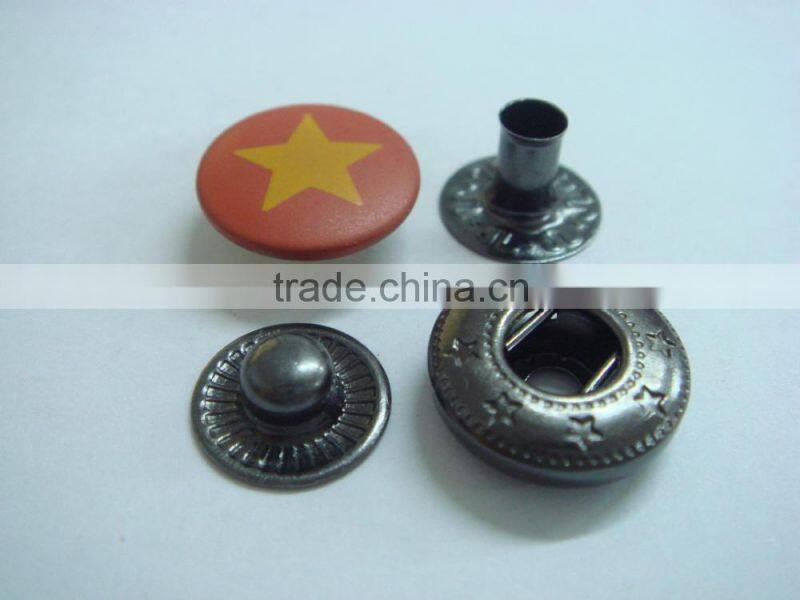 12mm metal brass four part custom easy snap button