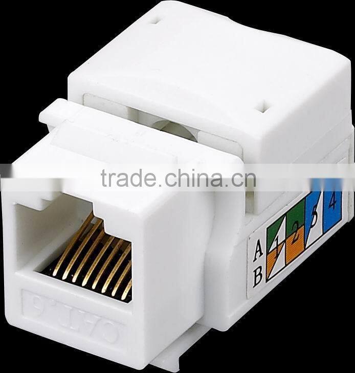 UTP rj45 cat5e cat6 utp female keystone jack