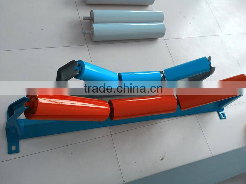 DTII Type Industrial Used Mining Transport Idler Roller With SKF Housing Bearing