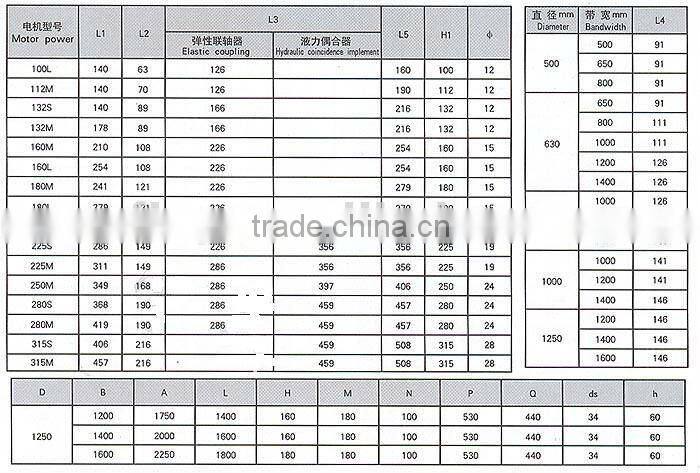 YZWB Motorized pulleys