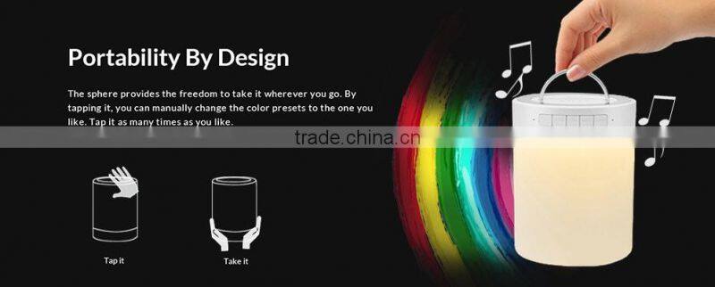 Outdoor Smart Lamp Music Mini Bluetooth Bowl Shape Portable Mini Speaker