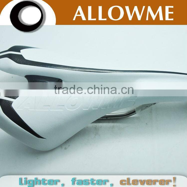 allowme titanium super light imitation leather MTB bicycle saddle