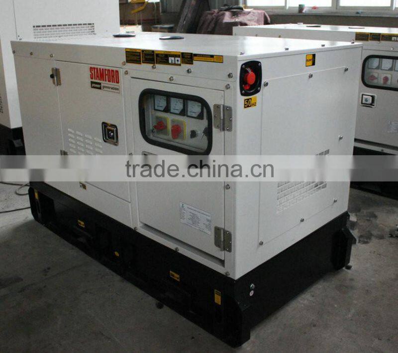 12KW 15KVA diesel sound proof generator set with U.K engine