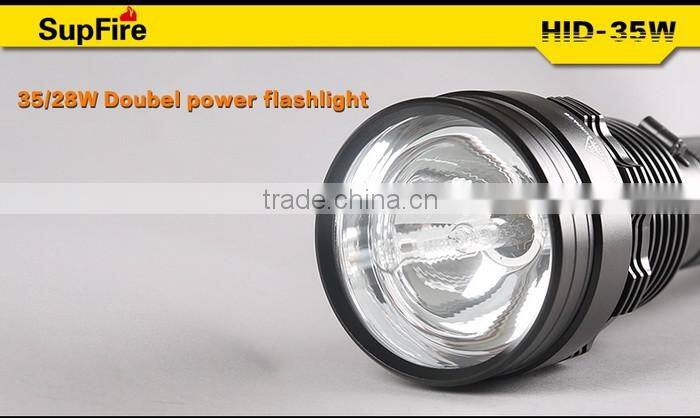 Supfire 3500ml 35w HID flashlight use specially with high-grade suitcase