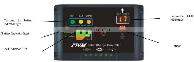 led display controller solar charge controller 20A