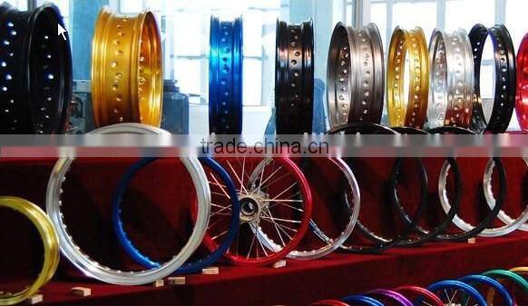 Motorcycle wheels:CRF 125/250/450 motorcycle complete wheel sets:Black hubs with black rims 1.60-21" and 1.85-19"