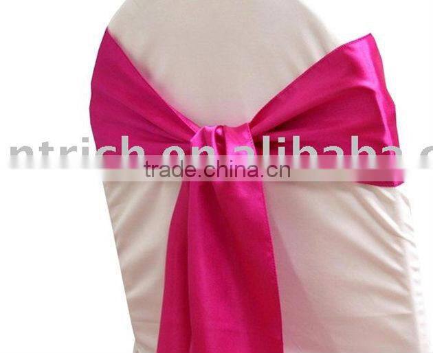 Wedding chair decoration satin chair sash