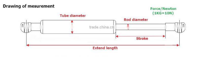 OE No.81860A80100 Steel Compression Auto Gas Strut for SUZUKI Jimny