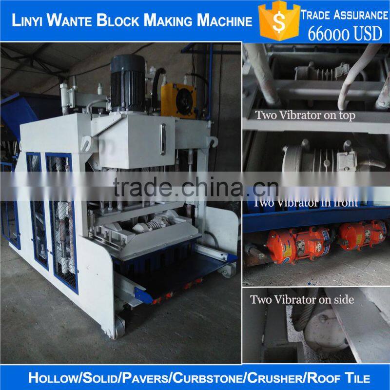 Fully automatic moveable concrete block making machine WT10-15