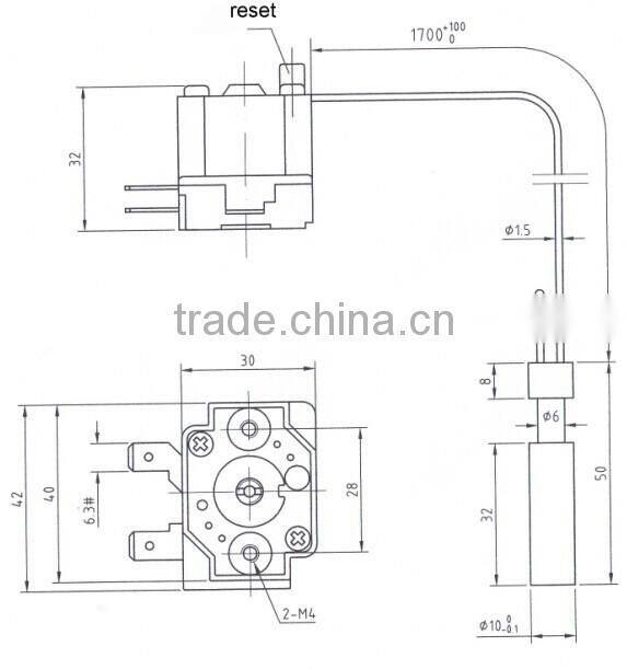Overheat protection thermostat WPR-275FA