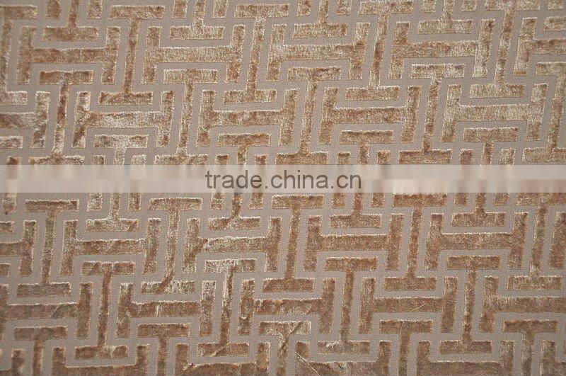 new design burnt-out velvet fabric for home decoration
