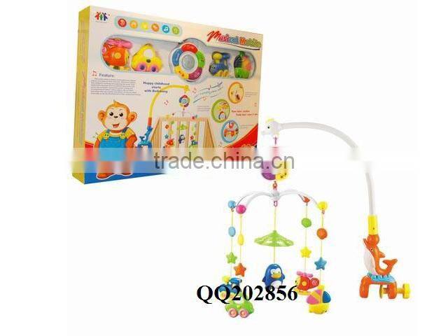 Plastic funny baby toy musical bed bell