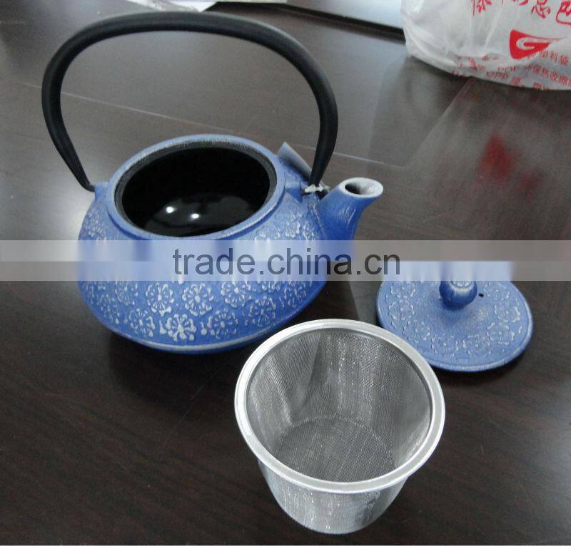 0.55L Hot Cast Iron Tea Kettles with twisted handle