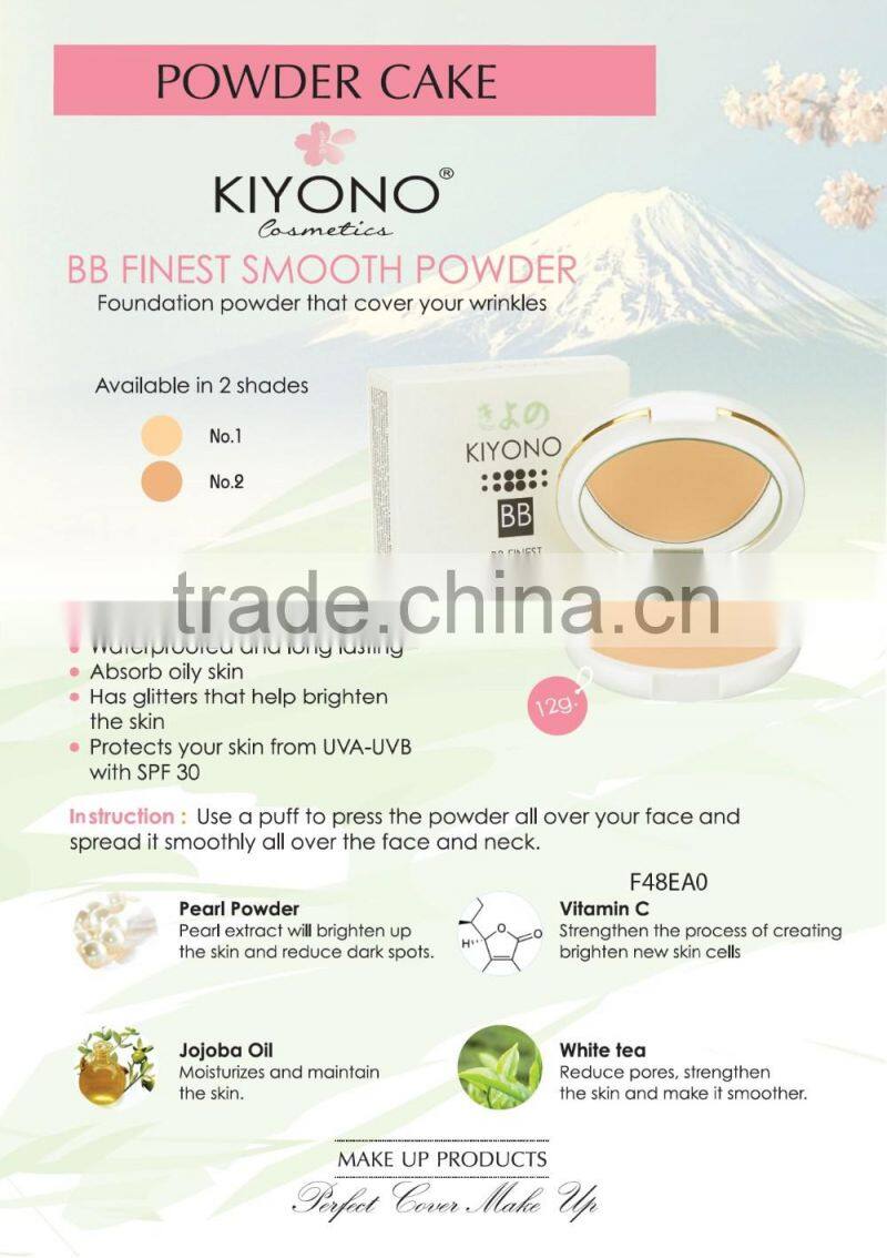 "KIYONO" BB FINEST SMOOTH FOUNDATION POWDER SPF 30, UV PROTECTION