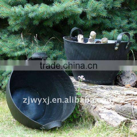 recycle rubber buckets,tire storage basket,concreters rubber basket