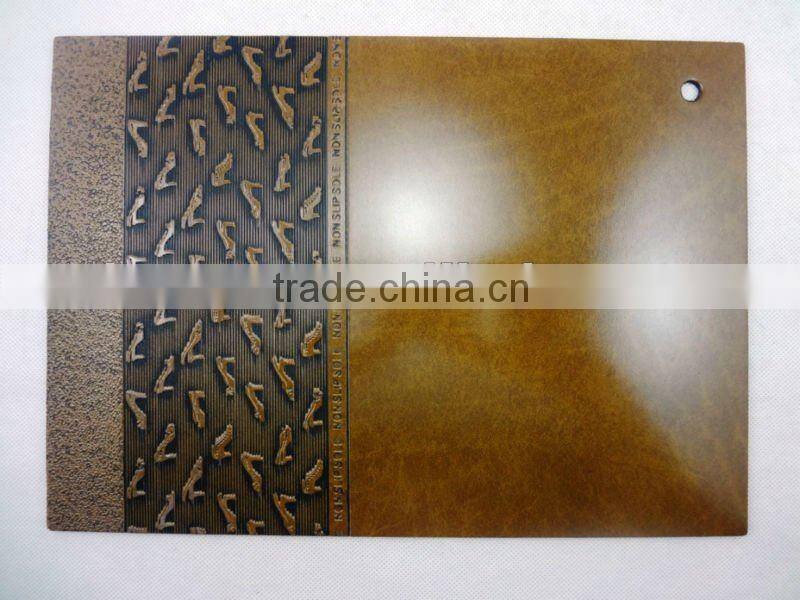Embossed rubber sole sheet from Atom Shoes Material Limited