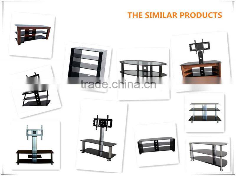 2015 high quality LCD Plasma tempered glass TV stand